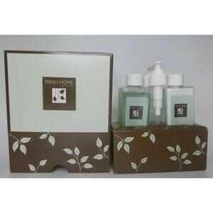 Partylite fresh home gift set hand wash & lotion new leaf aloe p18d/f07499